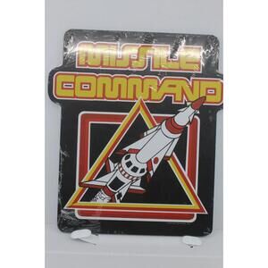 ATARI MISSILE COMMAND LOGO 11IN METAL SIGN